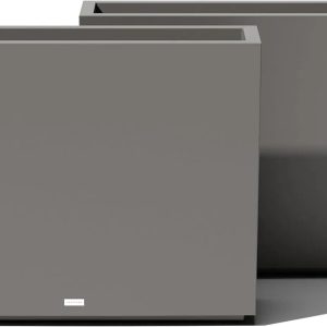 Block Series Span Plastic Planter – Tall Rectangular All-Weather Planter for Indoor & Outdoor Use