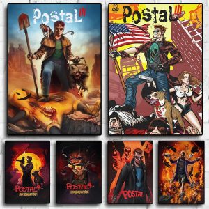 Classic Postal D-Dude Poster – Canvas Wall Art for Gaming Room Decor