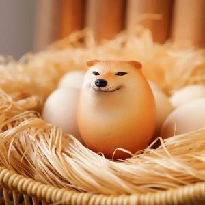 Creative & Lifelike Egg Shaped PVC Tabletop Decoration