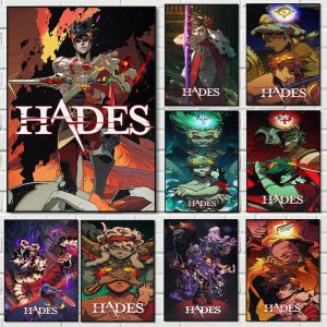 Classic Hades Game Cover Poster – Canvas Wall Art for Gaming Room Decor