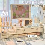 INS Desktop Elevation Stand with Drawers – Multifunctional Storage & Display Rack for Student and Home Office Desks